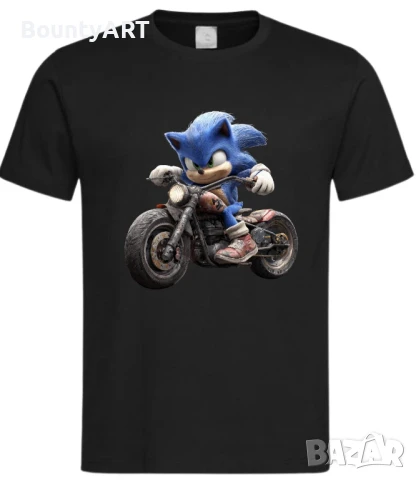 Тениска Соник с мотор, снимка 2 - Тениски - 50540239