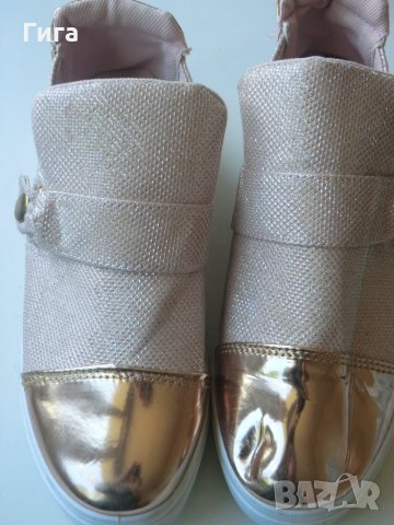 Ефектни обувки от плат 38н