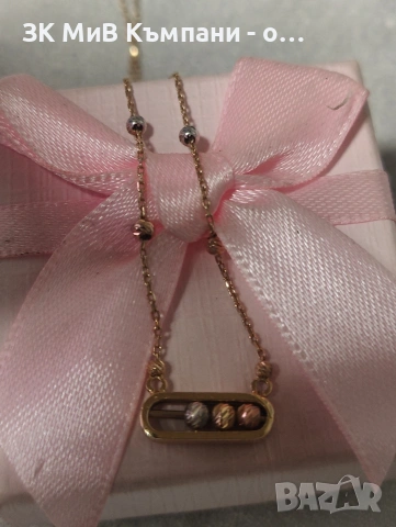 Златно колие 2.63гр 14к 50см, снимка 2 - Колиета, медальони, синджири - 54184578