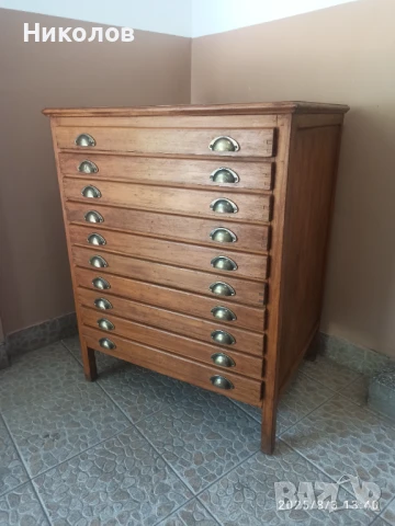 Печатарски, полиграфически шкаф, снимка 1