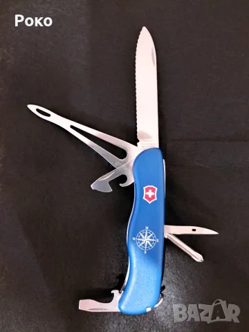 Victorinox Skipper 111mm – рядък корабен нож със Slide Lock (сиво копче) – Колекционерски
