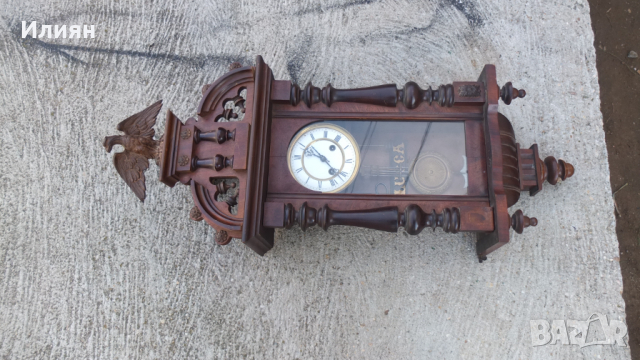 Стенен часовник , снимка 2 - Антикварни и старинни предмети - 36530181