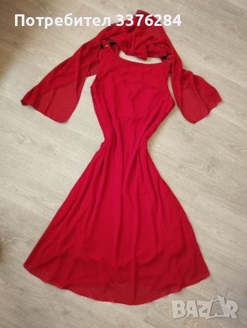 Дамска официална рокля в червен цвят, снимка 13 - Рокли - 40669938