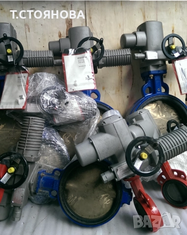 Клапа бътерфлай DN100 с ел.задвижка AUMA, снимка 2 - Други машини и части - 52293317