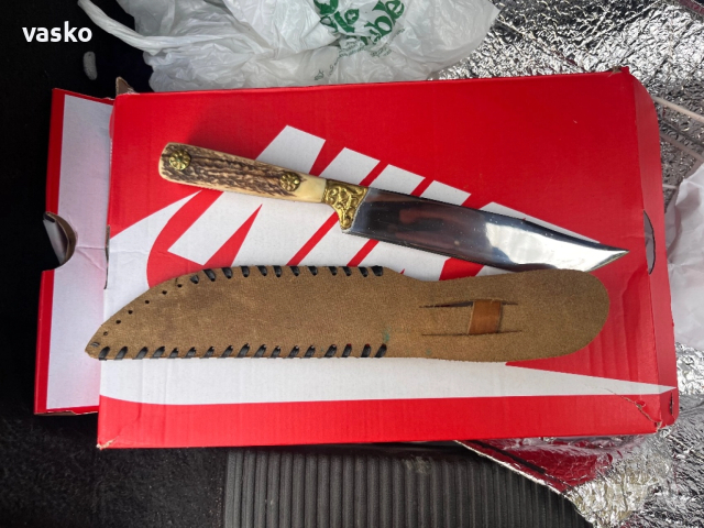 Стар Български,рог,30см, снимка 7 - Ножове - 52891059