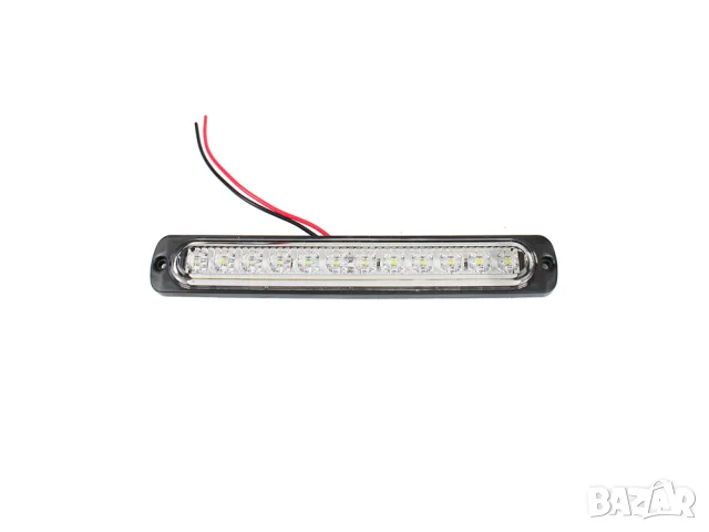 LED габарит 12 LED 192 mm 12-24V с бяла светлина, снимка 3 - Аксесоари и консумативи - 55868848