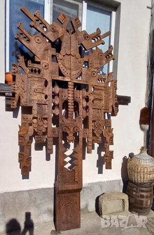 Дърворезба/Пано/ (голямо) 3 метра , уникат пано на проф.Кънчо Цанев, снимка 9 - Пана - 48384303