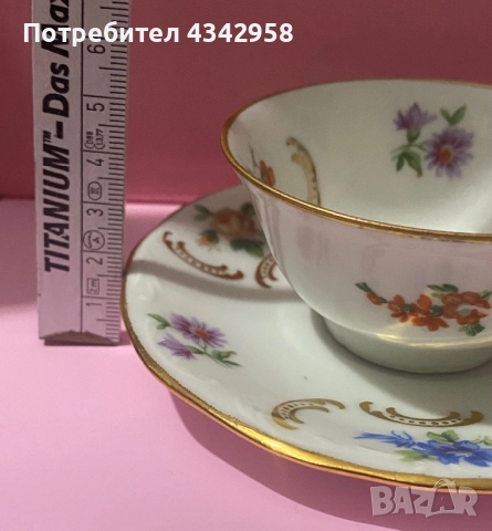 Mks porcelain. Germany. Сет за кафе., снимка 7 - Антикварни и старинни предмети - 52435460