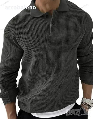 Мъжка модна преходна блуза  с дълъг ръкав, 5цвята , снимка 11 - Блузи - 47336343