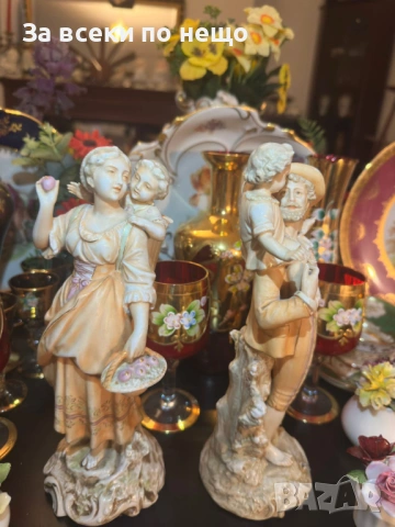 Volkstedt Germany  Richard Eckert & Co. Circa 1894 - “Семейството” Код P2012, снимка 6 - Декорация за дома - 53936745