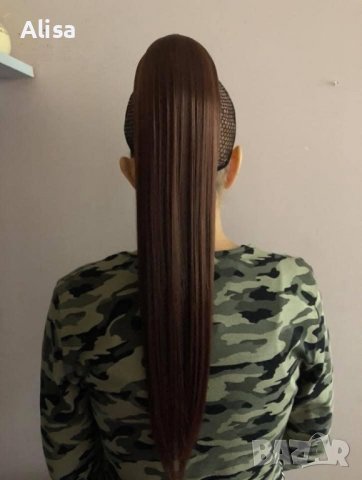 15 ЛЕВА ‼️ Екстеншъни конски опашки 😍  Дължината е 60 см. 👑 100 грама 😇 , снимка 6 - Аксесоари за коса - 38588192