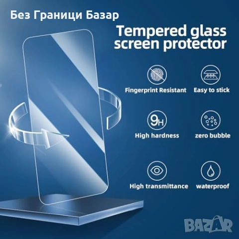 Ново Закалено стъкло 0.33мм HD за iPhone 15 Plus 6.7" – комплект 3 броя протектор Айфон Защита, снимка 4 - Фолия, протектори - 53088356