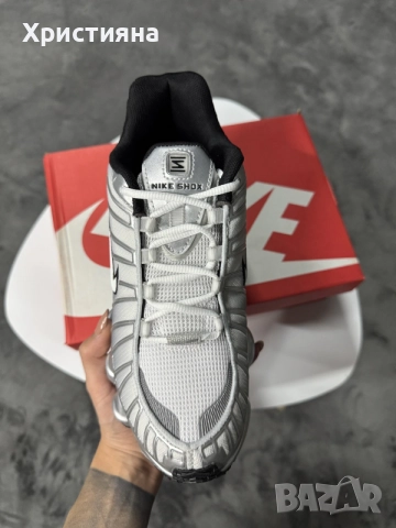 ПРОМОЦИЯ!!! Nike Shox TL Metallic Silver / Summit White-Wolf Grey , снимка 2 - Маратонки - 56431759
