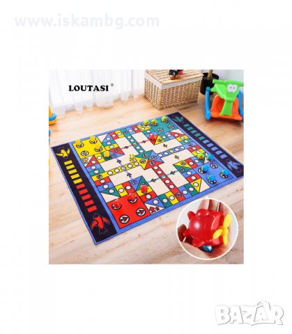 ИГРА КИЛИМЧЕ НЕ СЕ СЪРДИ ЧОВЕЧЕ 80Х80 СМ. СЪС ЗАРЧЕ И ФИГУРИ - код 2714, снимка 4 - Други - 33925424