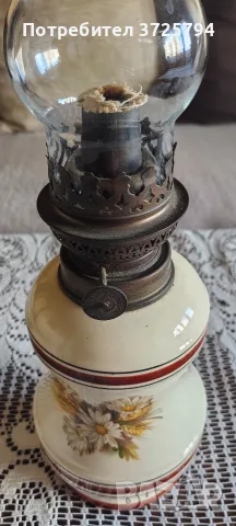 Френска газена лампа, снимка 4 - Антикварни и старинни предмети - 55778100
