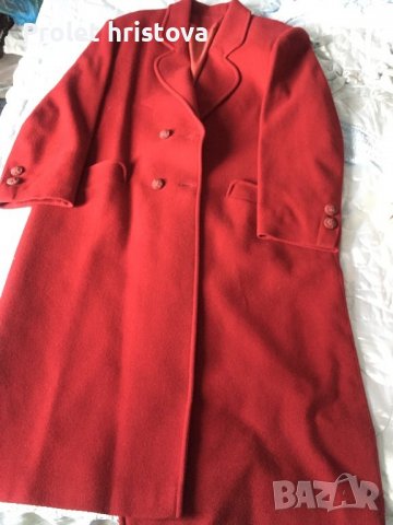 Вишнево палто, шито по поръчка, снимка 1 - Палта, манта - 38081106