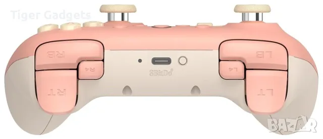 Безжичен контролер 8BitDo Ultimate 2C 2.4G Hall Effect, Peach за Windows и Android, снимка 3 - Джойстици и геймпадове - 55741523