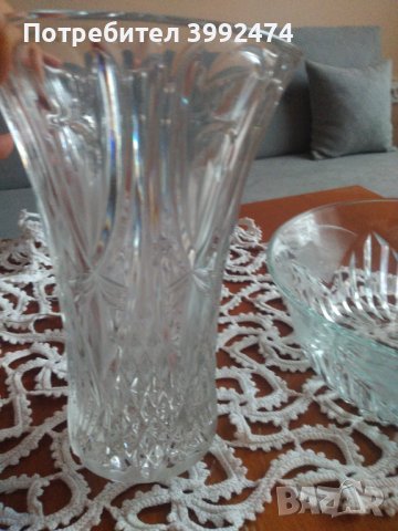 Комплект от ваза и купа от 70-те +подарък , снимка 8 - Вази - 44291383