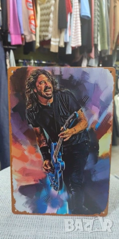 Dave Grohl-метална табела (плакет), снимка 3 - Китари - 54091464
