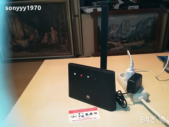 Huawei b-311-221-A1-рутер за сим карта с 1 антенa+адаптер, снимка 3 - Рутери - 29933097