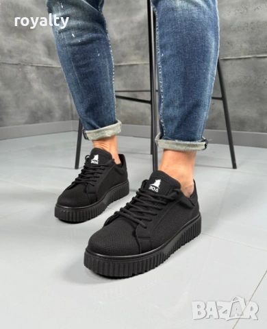  Черни Мъжки Маратонки 40-44 Номер с Кутия Нови , снимка 3 - Маратонки - 53232895