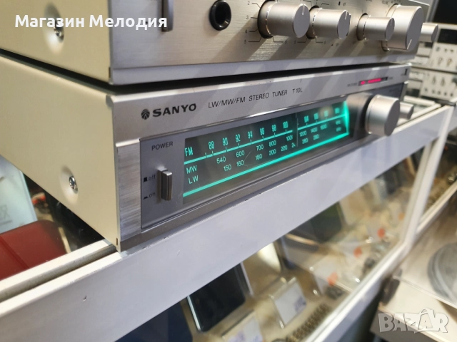 Усилвател Sanyo A 10 + тунер Sanyo T 10L В отлично техническо и визуално състояние., снимка 8 - Ресийвъри, усилватели, смесителни пултове - 51830733
