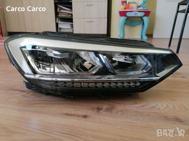Десен и ляв фар Full Led за Vw Touran 5T original 2016-2018год. Фолксваген Туаран фул лед с оригинал, снимка 2 - Части - 35459791