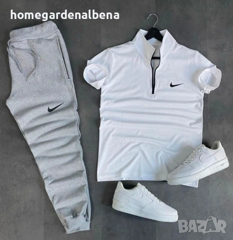 Мъжки комплект Nike – Поло тениска + Панталон! 👕👖🖤, снимка 2 - Спортни дрехи, екипи - 54316629