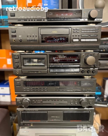 💥HIGH END аудио сет TECHNICS - предусилвател, стъпало, еквалайзер, триглав дек, CD и тунер - Class , снимка 1