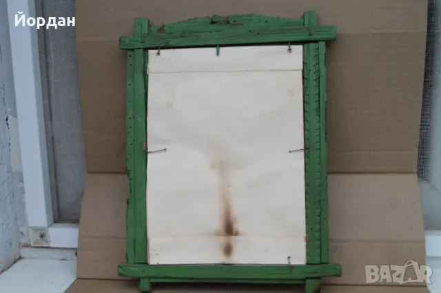 Стара примитивна рамка с Икона, снимка 8 - Антикварни и старинни предмети - 47957313