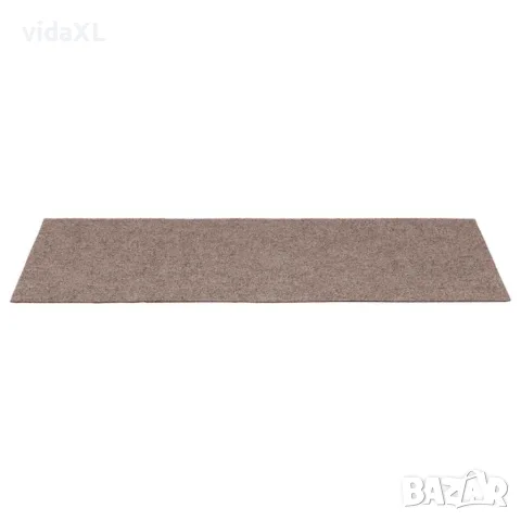 vidaXL Изтривалки за стълби, самозалепващи се, 15 бр., 60x25 см, светлокафяви, правоъгълни, снимка 4 - Изтривалки - 56146819