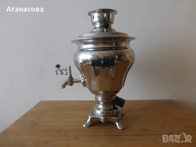 Руски електрически самовар с кабел, снимка 2 - Антикварни и старинни предмети - 48722780