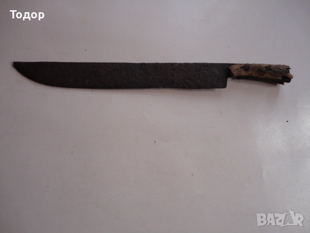 Голям старинен овчарски нож каракулак 2, снимка 9 - Ножове - 52824923