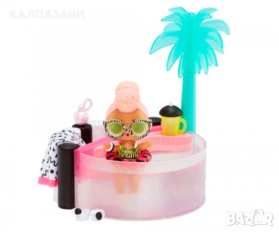 Кукла L.O.L. - 581642 - Комплект кукла с мебели, Hot Tube, снимка 4 - Кукли - 37290509