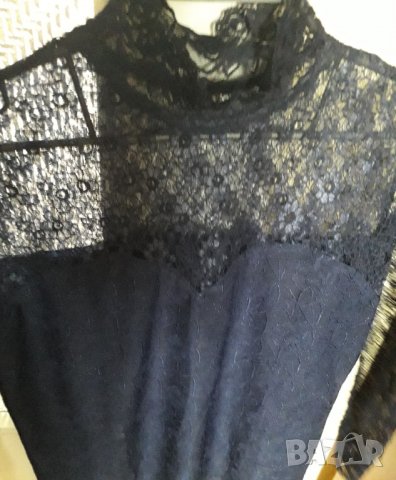 Дамско финно поло дълъг ръкав с дантели, снимка 3 - Блузи с дълъг ръкав и пуловери - 29995577