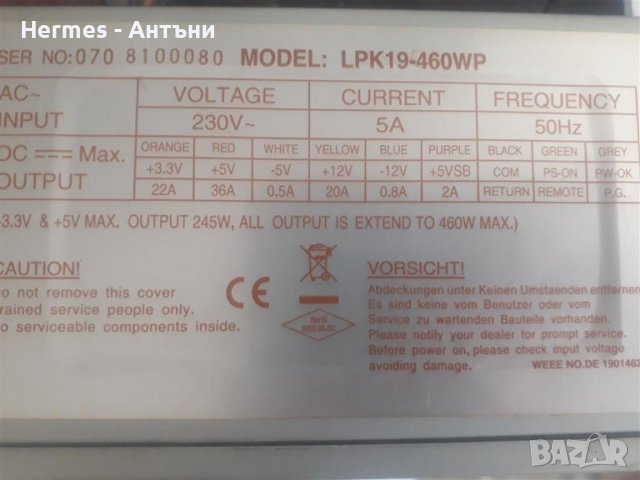 Захранвания 350/ 400/460/500 вата Кутии за компютър DVD-RWW, снимка 3 - Захранвания и кутии - 40129802