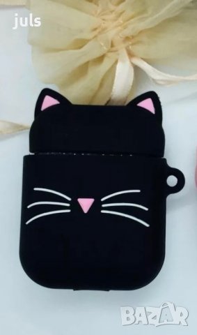 Силиконов кейс за Apple Airpods 1/2 с котката на Karl Lagerfeld, снимка 5 - Безжични слушалки - 36784646