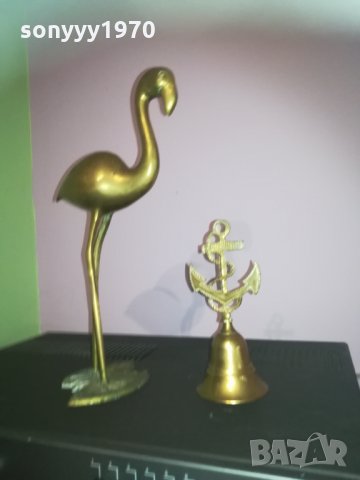 антики-колекция фламинго и котва с камбана, снимка 9 - Колекции - 30260953