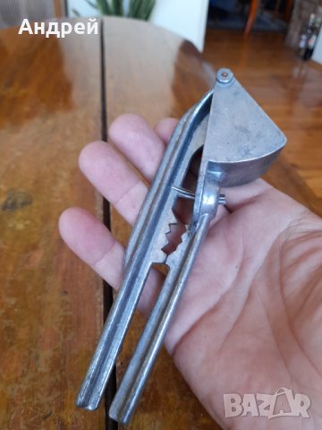 Стара алуминиева преса за чесън #11, снимка 5 - Други ценни предмети - 42025917