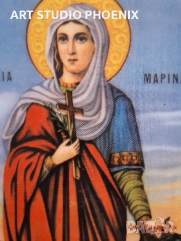 Икона на Света Марина ikona sveta marina, снимка 2 - Икони - 20613315