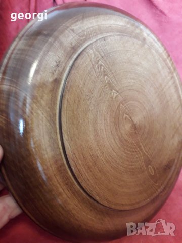 Дърворезбована декоративна чиния., снимка 5 - Декорация за дома - 31304759