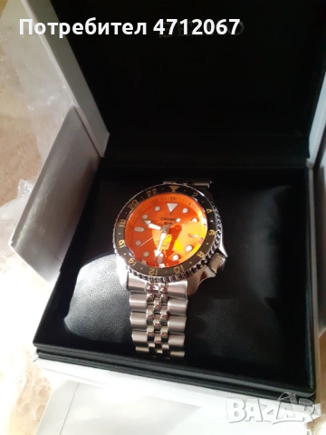 Seiko 5 Sports GMT Mikan Orange, снимка 2 - Мъжки - 53136547