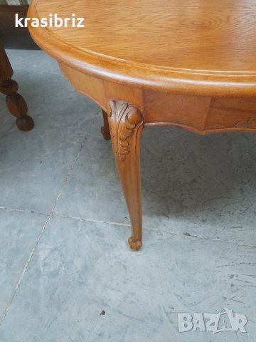 Масивна Кръгла Маса-внос от Германия , снимка 4 - Маси - 42166700