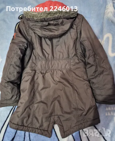 Тъмно сиво якенце за 7-8год., снимка 2 - Детски якета и елеци - 49337122