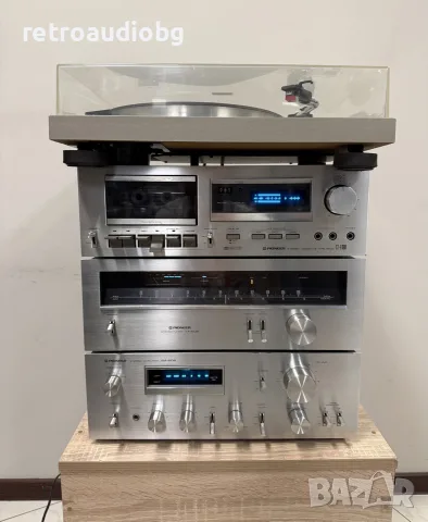 🔈Ретро аудио сет PIONEER синя серия - усилвател, тунер, дек, грамофон + опция тонколони🔈, снимка 3 - Аудиосистеми - 56163968