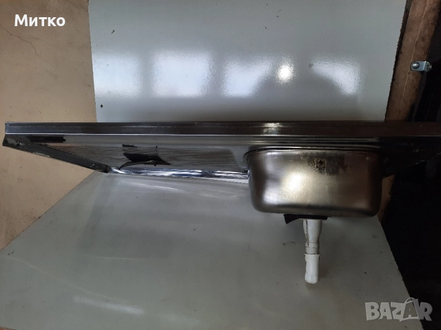 Мивка от неръждавейка хром алпака с десен плот, снимка 9 - Мивки - 52534884