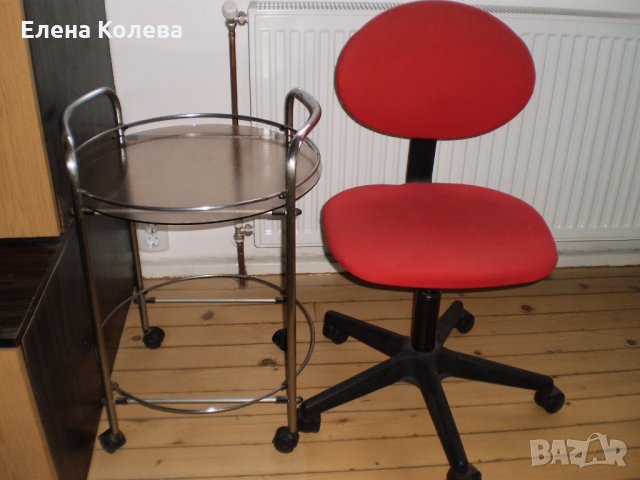 Маса, въртящ стол и табуретка, снимка 13 - Маси - 35087383