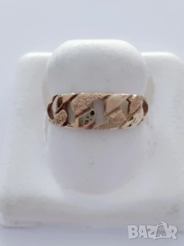 Златен пръстен 51267, снимка 1