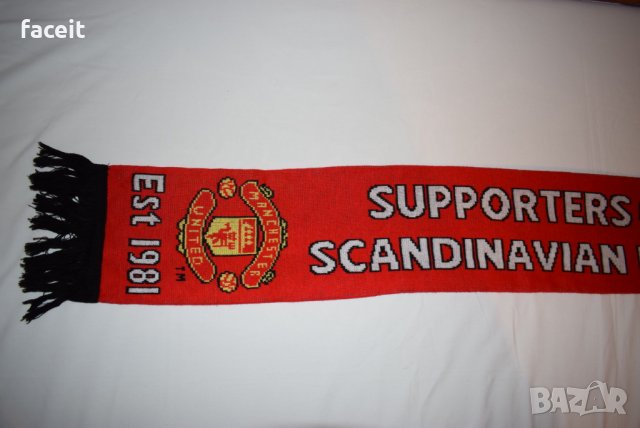 Manchester United - Scandinavian supporters - Страхотен футболен шал / Манчестър Юнайтед, снимка 2 - Футбол - 31175666