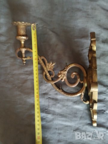 бароков свещник за стена, снимка 5 - Антикварни и старинни предмети - 37273331